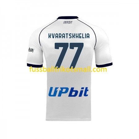 Fußballtrikots SSC Napoli Khvicha Kvaratskhelia 77 2023-2024 Kurzarm Auswärts-trikot kaufen